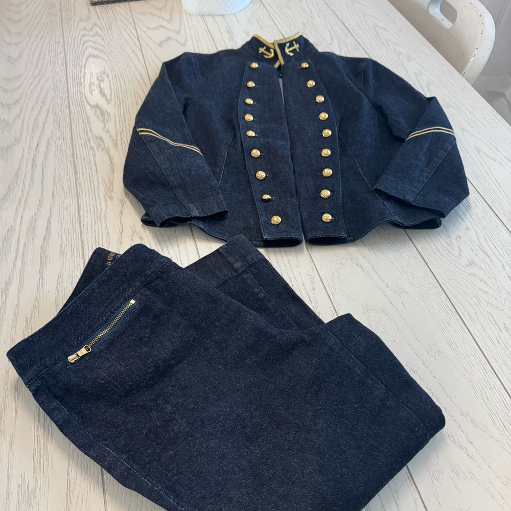 Bundle Ralph Lauren Demin blue and Gold with Military-Inspired Design - Picture 3 of 15